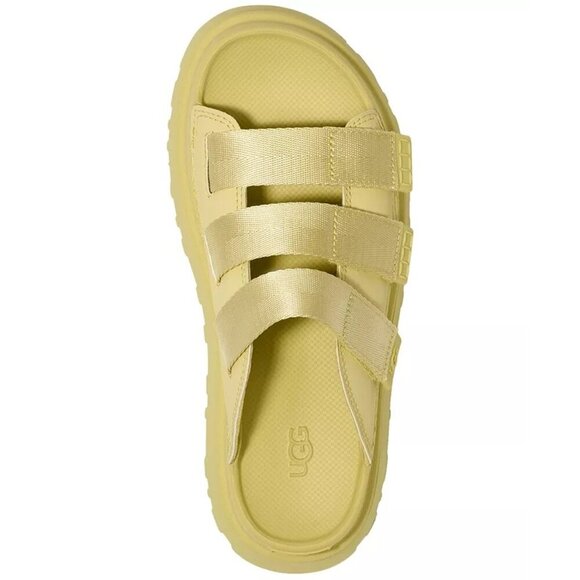 UGG Goldenglow Slide Platform Sandals NIB Women’s 10 Golden Apple - Picture 2 of 11